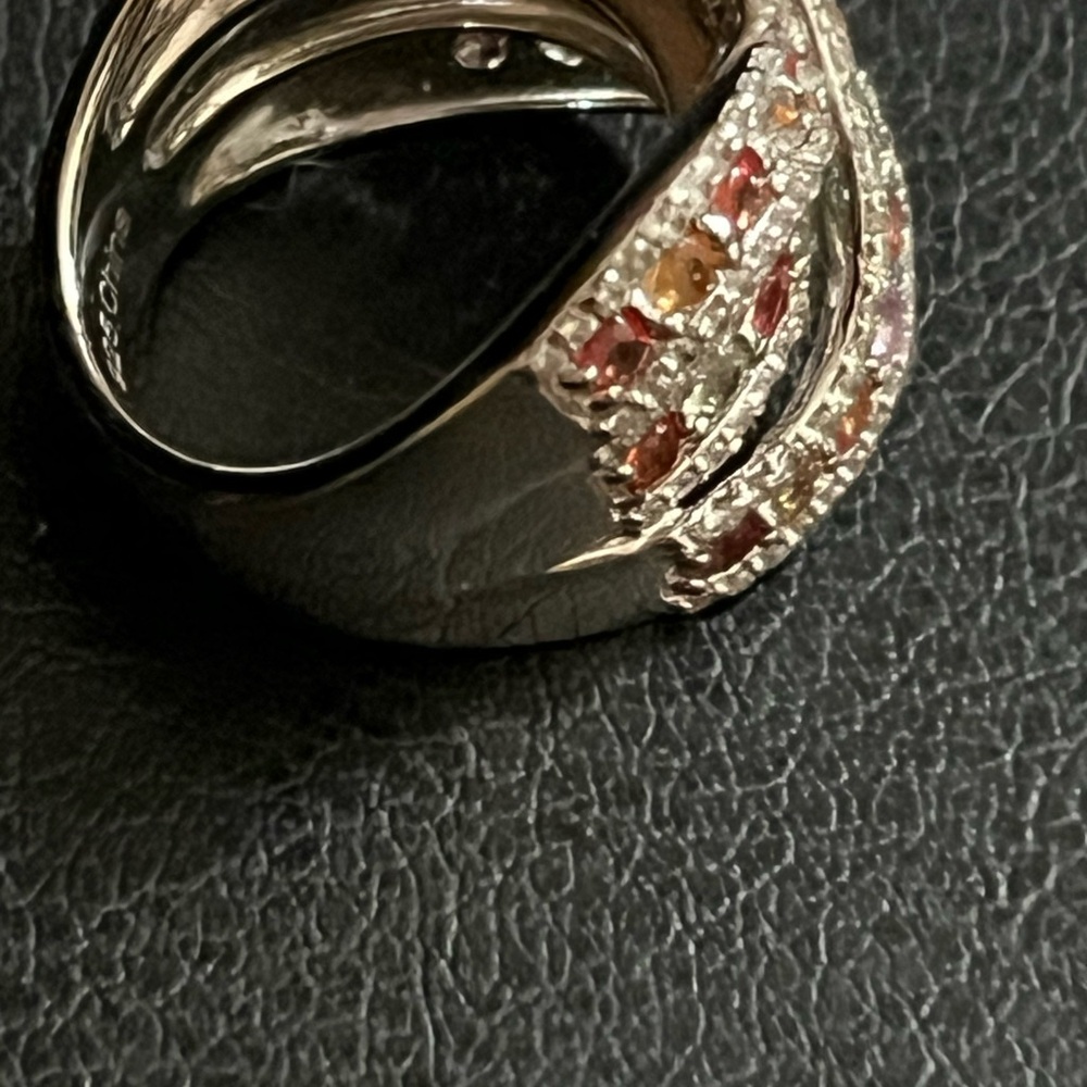Gorgeous Multi Colored Gemstone Ring - image 3